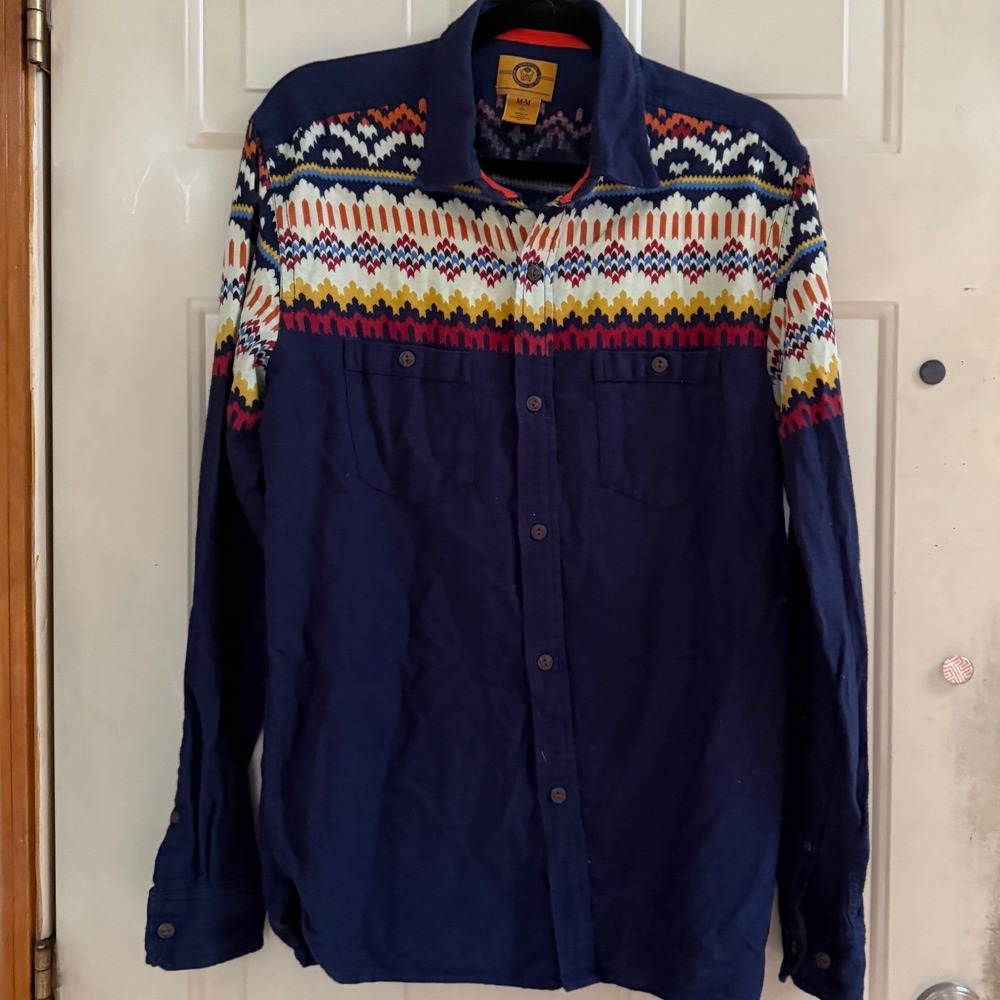 Stapleford Urban Outfitters Roan Flannel Aztec Southwestern Pattern Shirt Size M